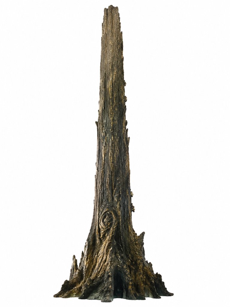 建木 建木 通天巨木 无枝直上 神光 上古洪荒写实植物图 3D资产参考