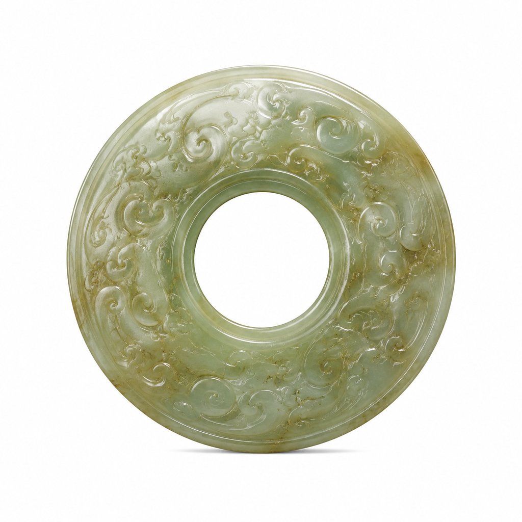 上古玉璧 玉璧 云纹温玉 圆璧 礼器 上古洪荒写实道具图 3D资产参考